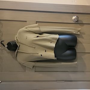 Hollister Crop Distressed Hoodie